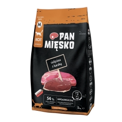 PAN MIĘSKO Cielęcina z kaczką, granulat M 5kg